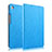 Funda de Cuero Cartera con Soporte L02 para Huawei MediaPad M5 8.4 SHT-AL09 SHT-W09 Azul