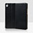 Funda de Cuero Cartera con Soporte L02 para Huawei P7 Dual SIM Negro