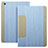 Funda de Cuero Cartera con Soporte L03 para Apple iPad Mini 3 Azul Cielo