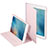 Funda de Cuero Cartera con Soporte L03 para Apple iPad Mini Rosa