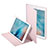 Funda de Cuero Cartera con Soporte L03 para Apple iPad Pro 9.7 Rosa