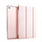 Funda de Cuero Cartera con Soporte L04 para Xiaomi Mi Pad 3 Oro Rosa