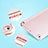 Funda de Cuero Cartera con Soporte L04 para Xiaomi Mi Pad 3 Oro Rosa