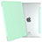 Funda de Cuero Cartera con Soporte L06 para Apple iPad Mini 2 Verde