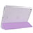 Funda de Cuero Cartera con Soporte L07 para Apple iPad Mini 2 Morado