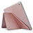 Funda de Cuero Cartera con Soporte L08 para Apple New iPad 9.7 (2017) Oro Rosa