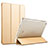 Funda de Cuero Cartera con Soporte L09 para Apple New iPad 9.7 (2017) Oro