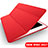 Funda de Cuero Cartera con Soporte L09 para Apple New iPad 9.7 (2017) Rojo