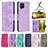 Funda de Cuero Cartera con Soporte Mariposa Carcasa B01F para Samsung Galaxy M53 5G