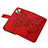 Funda de Cuero Cartera con Soporte Mariposa Carcasa L10 para Apple iPhone 13 Rojo