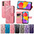 Funda de Cuero Cartera con Soporte Mariposa Carcasa para Samsung Galaxy F13 4G