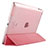 Funda de Cuero Cartera con Soporte para Apple iPad 2 Rosa