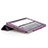 Funda de Cuero Cartera con Soporte para Apple iPad 3 Morado