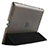 Funda de Cuero Cartera con Soporte para Apple iPad 3 Negro