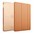 Funda de Cuero Cartera con Soporte para Apple iPad Air 2 Marron