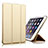 Funda de Cuero Cartera con Soporte para Apple iPad Air 2 Oro