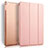 Funda de Cuero Cartera con Soporte para Apple iPad Air 2 Oro Rosa