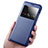 Funda de Cuero Cartera con Soporte para Huawei G9 Plus Azul