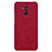 Funda de Cuero Cartera con Soporte para Huawei Maimang 7 Rojo