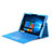 Funda de Cuero Cartera con Soporte para Microsoft Surface Pro 3 Azul