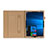 Funda de Cuero Cartera con Soporte para Microsoft Surface Pro 3 Oro