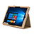 Funda de Cuero Cartera con Soporte para Microsoft Surface Pro 3 Oro