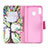 Funda de Cuero Cartera con Soporte Patron de Moda Carcasa B01F para Samsung Galaxy M20