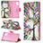 Funda de Cuero Cartera con Soporte Patron de Moda Carcasa B01F para Samsung Galaxy Note 10 Plus 5G