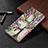 Funda de Cuero Cartera con Soporte Patron de Moda Carcasa B01F para Samsung Galaxy Note 10 Plus 5G