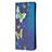 Funda de Cuero Cartera con Soporte Patron de Moda Carcasa B01F para Samsung Galaxy S21 Ultra 5G