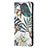 Funda de Cuero Cartera con Soporte Patron de Moda Carcasa B01F para Samsung Galaxy S21 Ultra 5G