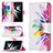 Funda de Cuero Cartera con Soporte Patron de Moda Carcasa B01F para Samsung Galaxy S22 5G