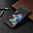Funda de Cuero Cartera con Soporte Patron de Moda Carcasa B03F para Samsung Galaxy Note 20 Ultra 5G
