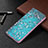 Funda de Cuero Cartera con Soporte Patron de Moda Carcasa B03F para Samsung Galaxy S22 Ultra 5G