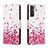 Funda de Cuero Cartera con Soporte Patron de Moda Carcasa H01X para Samsung Galaxy S22 5G