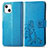 Funda de Cuero Cartera con Soporte Patron de Moda Carcasa H03 para Apple iPhone 15 Plus