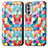 Funda de Cuero Cartera con Soporte Patron de Moda Carcasa S02D para Motorola Moto Edge (2022) 5G