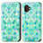 Funda de Cuero Cartera con Soporte Patron de Moda Carcasa S02D para Samsung Galaxy XCover 6 Pro 5G