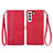 Funda de Cuero Cartera con Soporte Patron de Moda Carcasa S03D para Samsung Galaxy S21 Plus 5G