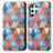 Funda de Cuero Cartera con Soporte Patron de Moda Carcasa S03D para Samsung Galaxy S21 Ultra 5G