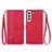 Funda de Cuero Cartera con Soporte Patron de Moda Carcasa S03D para Samsung Galaxy S23 5G