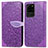 Funda de Cuero Cartera con Soporte Patron de Moda Carcasa S04D para Samsung Galaxy S20 Ultra