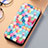 Funda de Cuero Cartera con Soporte Patron de Moda Carcasa S06D para Samsung Galaxy S22 5G