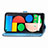 Funda de Cuero Cartera con Soporte Patron de Moda Carcasa S07D para Google Pixel 5 XL 5G