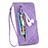 Funda de Cuero Cartera con Soporte Patron de Moda Carcasa S07D para Samsung Galaxy S21 Plus 5G