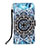 Funda de Cuero Cartera con Soporte Patron de Moda Carcasa Y03B para Apple iPhone 13
