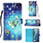 Funda de Cuero Cartera con Soporte Patron de Moda Carcasa Y03B para Samsung Galaxy Note 20 5G