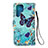 Funda de Cuero Cartera con Soporte Patron de Moda Carcasa Y05B para Samsung Galaxy S22 Ultra 5G