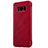 Funda de Cuero Cartera con Soporte S01 para Samsung Galaxy S8 Plus Rojo