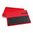 Funda de Cuero Cartera con Teclado L01 para Huawei MediaPad M3 Lite 10.1 BAH-W09 Rojo